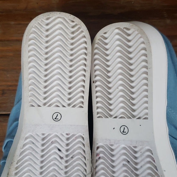 Blue women shoes, sneakers size 7 - Picture 5 of 7